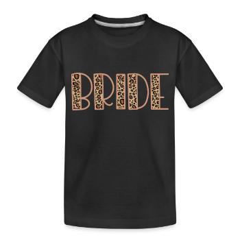 Mariée - Leopard Skin, Bachelorette Party Gift - T-shirt bio Premium Enfant - noir - Devant