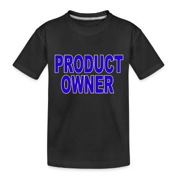 Agile - Poduct Owner - Kids' Premium Organic T-Shirt - black - Front
