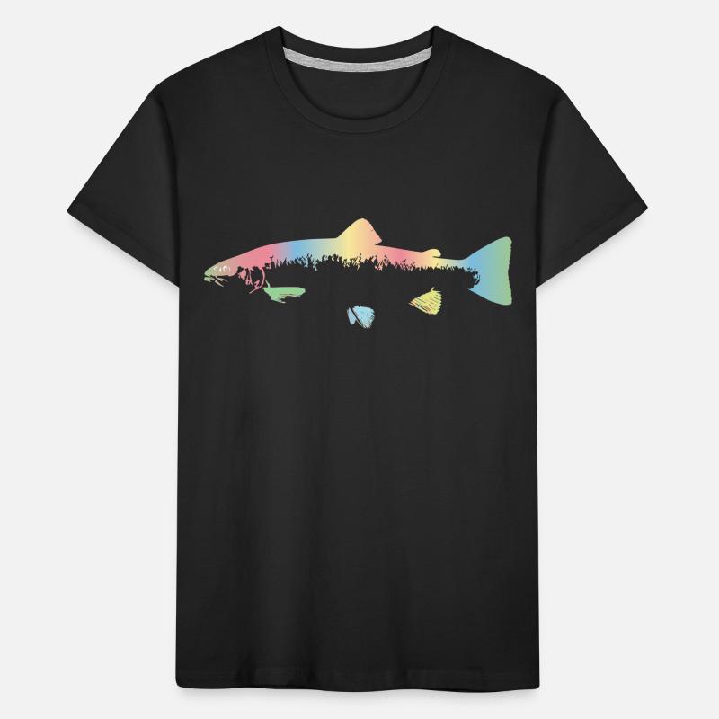 Regenbogenforelle Kinder Premium Bio T-Shirt