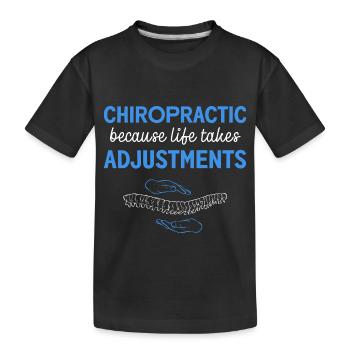 Physiothérapie Physiothérapeute Chiropracteur Chiro - T-shirt bio Premium Enfant - noir - Devant