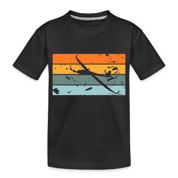 Vol à voile - T-shirt bio Premium Enfant - noir - Devant