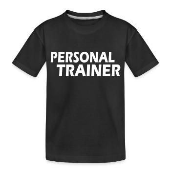 Personal trainer - Kids' Premium Organic T-Shirt - black - Front