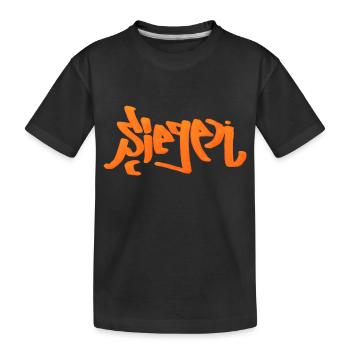 Siegen Grafitti - Kinder Premium Bio T-Shirt - Schwarz - Vorne