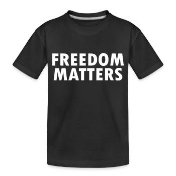 Freedom matters - T-shirt bio Premium Enfant - noir - Devant