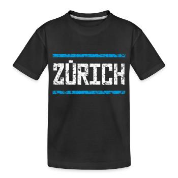 Zurich - T-shirt bio Premium Enfant - noir - Devant