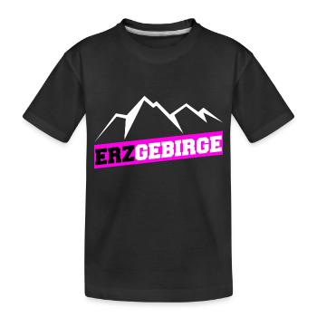 Erzgebirge - Kinder Premium Bio T-Shirt - Schwarz - Vorne