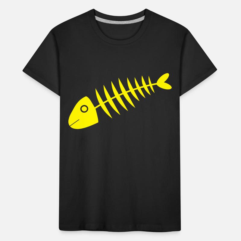 yellow fish comic fish Kids' Premium Organic T-Shirt