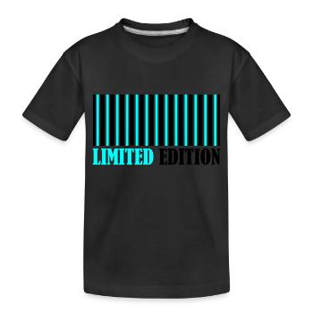 Barcode Limited Edition - Kinder Premium Bio T-Shirt - Schwarz - Vorne