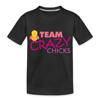 Teamshirt chicks Muddy Run Shirt Grümpeltunier - Kinder Premium Bio T-Shirt - Schwarz - Vorne