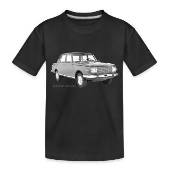 Wartburg 353 GDR Oldtimer Eisenach Ostalgie Cars - T-shirt bio Premium Enfant - noir - Devant