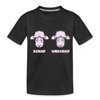 Scharfes Schaf (Unschärfe-Edition) - Kinder Premium Bio T-Shirt - Schwarz - Vorne