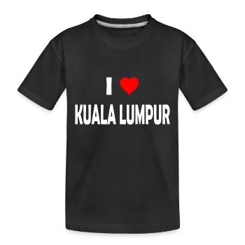 I love Kuala Lumpur - Malaysia - Asia - Kinder Premium Bio T-Shirt - Schwarz - Vorne