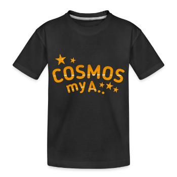 Cosmos Saying Funny - Kids' Premium Organic T-Shirt - black - Front