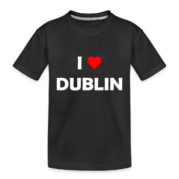 I love Dublin - Ireland - Ireland - Irish - Eire - Kids' Premium Organic T-Shirt - black - Front