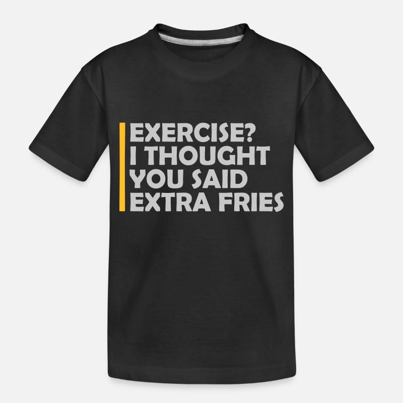 Exercice Extra Fries Citation - T-shirt bio Premium Enfant - noir