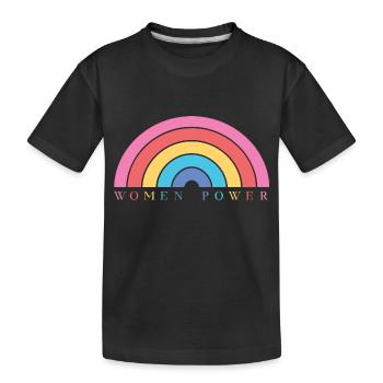 LGBT Frauen Macht LGBT Frauen Macht Geschenk Inspi - Kinder Premium Bio T-Shirt - Schwarz - Vorne