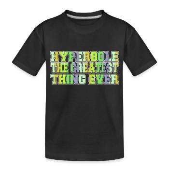 authors quote happy literary bicycle author school - Kids' Premium Organic T-Shirt - black - Front