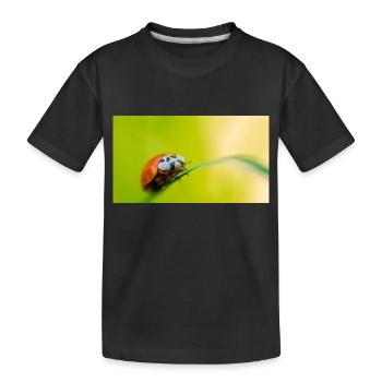 ladybug - Kids' Premium Organic T-Shirt - black - Front