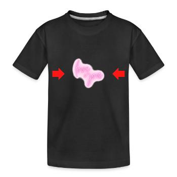 Je t’aime - T-shirt bio Premium Enfant - noir - Devant