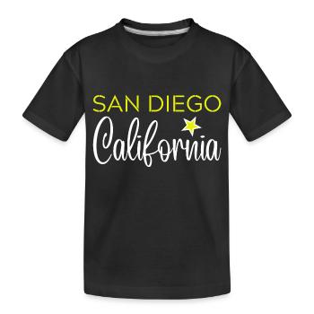 San Diego California - T-shirt bio Premium Enfant - noir - Devant