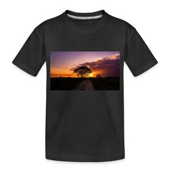 Sonnenuntergang in Venezuela - Kinder Premium Bio T-Shirt - Schwarz - Vorne