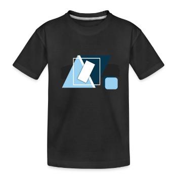 Triangle Design T-Shirt Hoodie etc Symbol Geometry - Kids' Premium Organic T-Shirt - black - Front