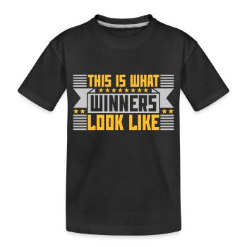À quoi ressemblent les gagnants - T-shirt bio Premium Enfant - noir - Devant