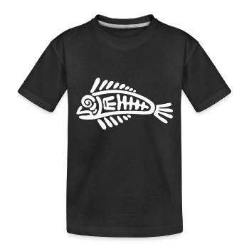 Culture des Incas, poissons - T-shirt bio Premium Enfant - noir - Devant