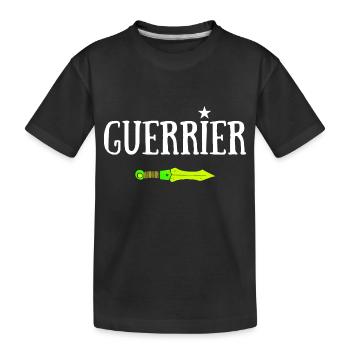 GUERRIER JDR ÉPÉE MAGIQUE - T-shirt bio Premium Enfant - noir - Devant