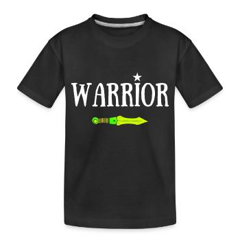 WARRIOR JDR MAGISCHES SCHWERT - Kinder Premium Bio T-Shirt - Schwarz - Vorne