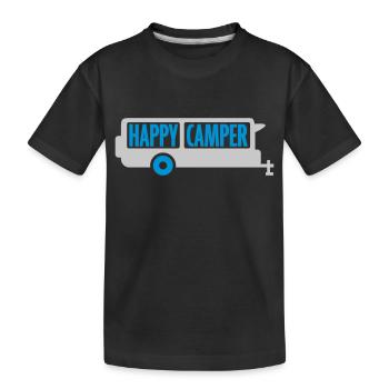 Happy Camper Excursion Camping-car - T-shirt bio Premium Enfant - noir - Devant