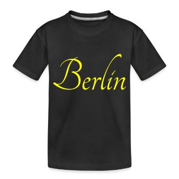 Berlin - Kinder Premium Bio T-Shirt - Schwarz - Vorne