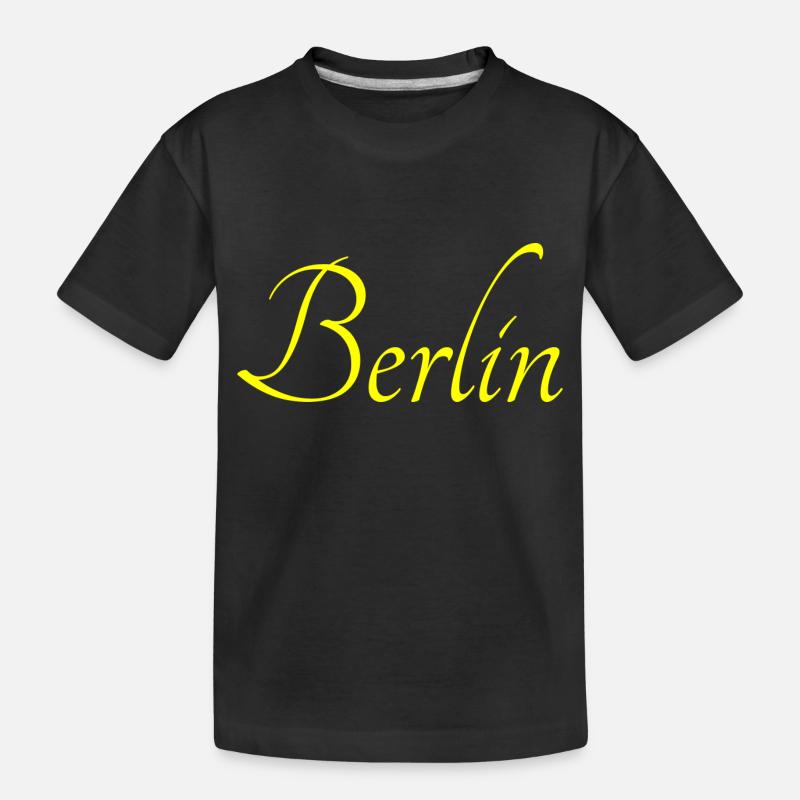 Berlin - Kinder Premium Bio T-Shirt - Schwarz
