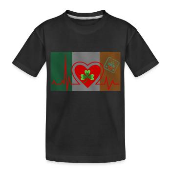 Herzschlag Dublin - Dublin Liebhaber stadt - Kinder Premium Bio T-Shirt - Schwarz - Vorne