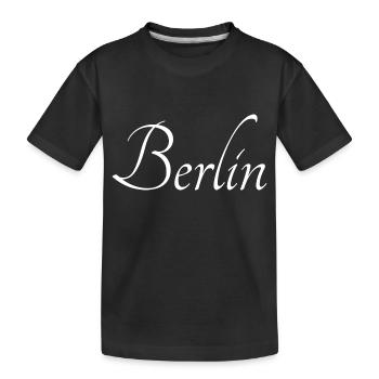 Berlin - Kinder Premium Bio T-Shirt - Schwarz - Vorne