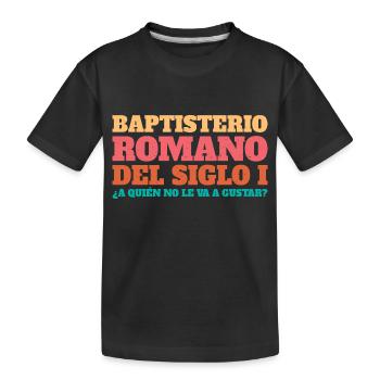 Baptistère romain du Ier siècle - T-shirt bio Premium Enfant - noir - Devant