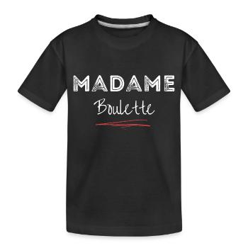 madame boulette - T-shirt bio Premium Enfant - noir - Devant