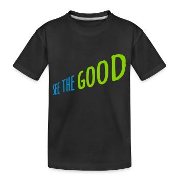 voir la bonne citation - T-shirt bio Premium Enfant - noir - Devant
