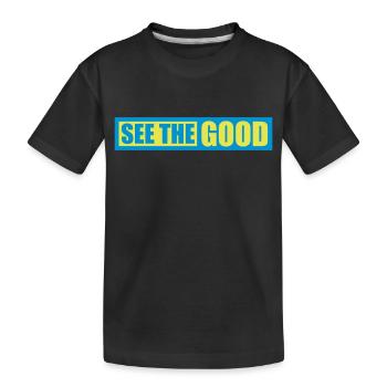voir la bonne citation - T-shirt bio Premium Enfant - noir - Devant