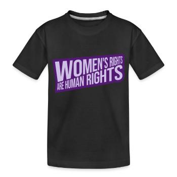 womens rights feminist quote - Kids' Premium Organic T-Shirt - black - Front