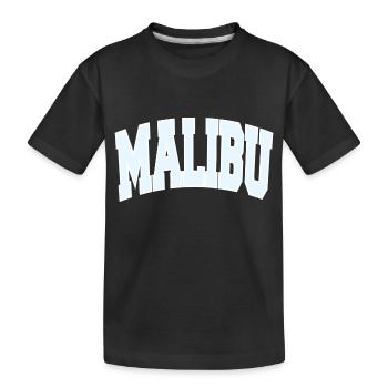 MALIBU College - Kinder Premium Bio T-Shirt - Schwarz - Vorne