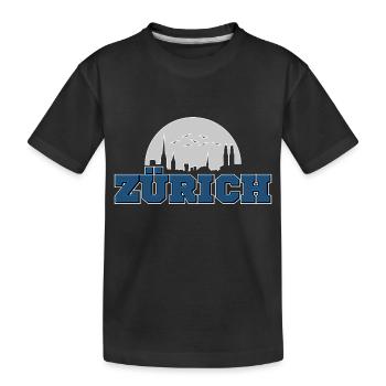 Zurich - T-shirt bio Premium Enfant - noir - Devant