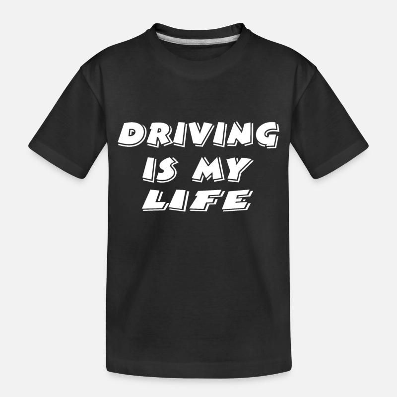 Auto - Kinder Premium Bio T-Shirt - Schwarz