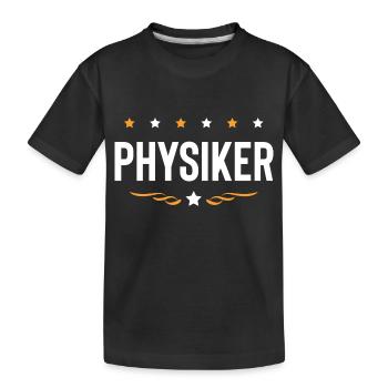 Physiker Beruf - Kinder Premium Bio T-Shirt - Schwarz - Vorne