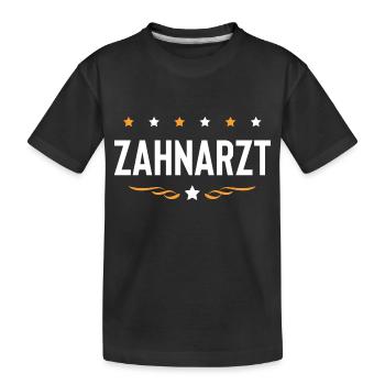 Zahnarzt Beruf - Kinder Premium Bio T-Shirt - Schwarz - Vorne