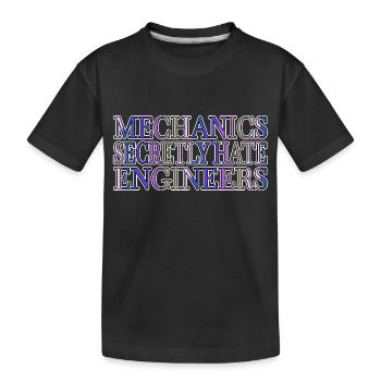 baseballgift awesome mechanics birthday - Kinder Premium Bio T-Shirt - Schwarz - Vorne