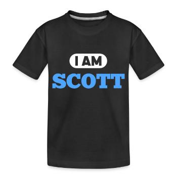 Scott Name Spruch für stolze Schotten - Kinder Premium Bio T-Shirt - Schwarz - Vorne