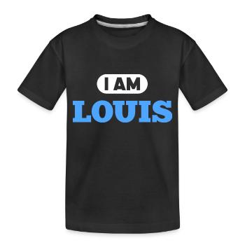 Louis Name Spruch für stolzen Louis - Kinder Premium Bio T-Shirt - Schwarz - Vorne
