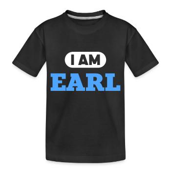 Earl Name Saying für stolze Grafen - Kinder Premium Bio T-Shirt - Schwarz - Vorne