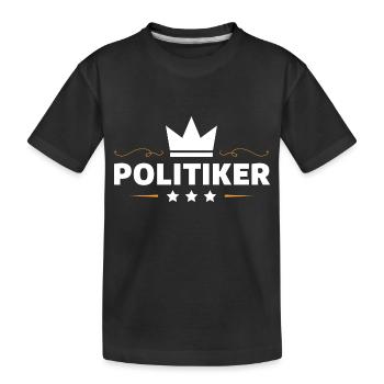 Politiker Beruf - Kinder Premium Bio T-Shirt - Schwarz - Vorne